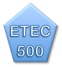 button to ETEC 500 course page