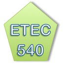 button to ETEC 540 course page